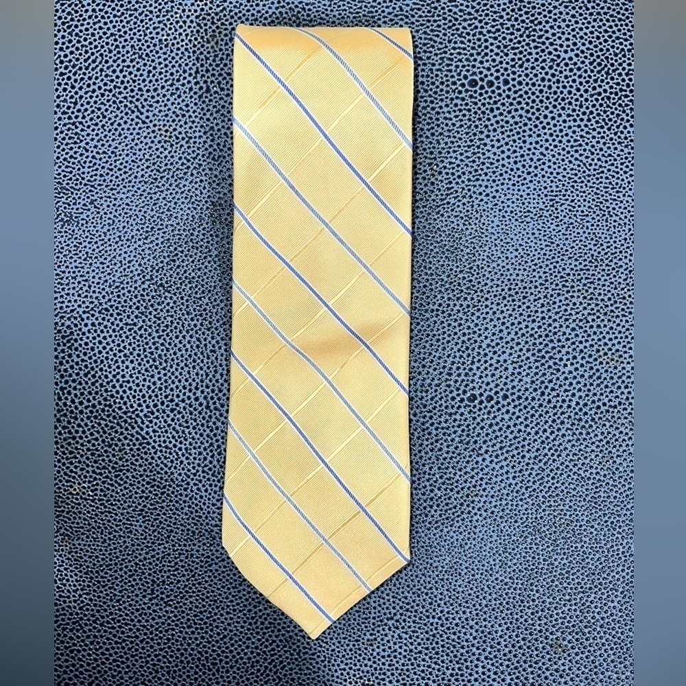 Nautica Yellow Blue Stripe Tie